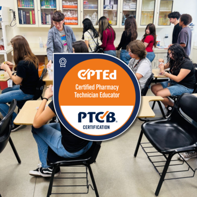 Certified Pharmacy Technician Educator (CPTEd) digital badge
